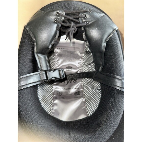 charles Owen Equestrian helmet, Ayr8, Size 7  1/8 Black main image 8